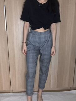 Серые брюки bershka xs