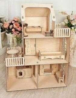 Домик кукольный высота 98см