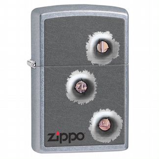 Зажигалка Zippo Bullet Holes, новая
