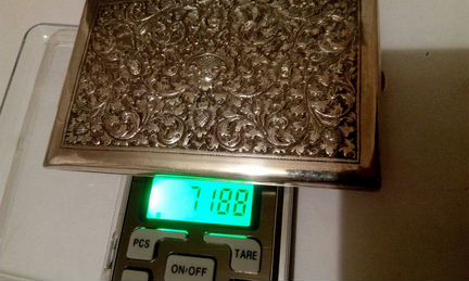 Портсигар серебро 900 пробы