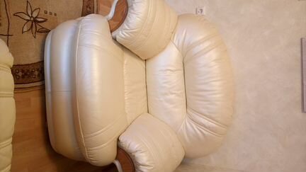 Кожаный диван и кресло Белоруссия Пинскдрев