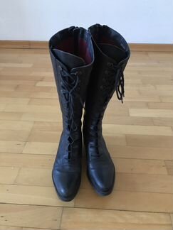 Высокие кожаные сапоги Bronx