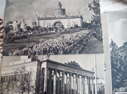 Почтовые фотокарточки 1957год с/х выставка