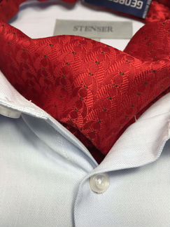 Новый красный мужской шейный платок-Аскот