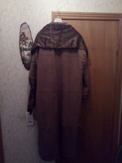 Пальто из натуральной кожи