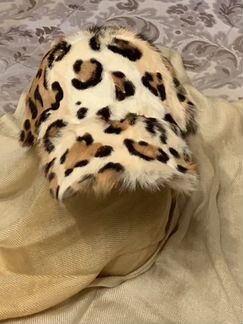 Бейсболка натуральный мех