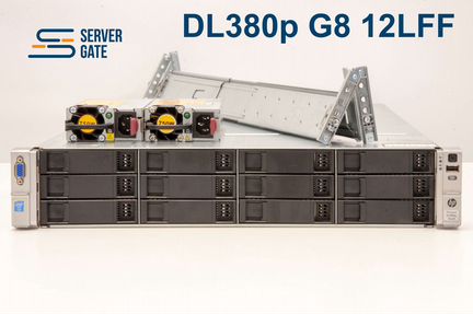 HP DL380p G8 12LFF 2x E5-2630v2 512 GB