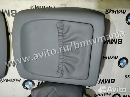 Салон серый, кожа сидений, подголовники bmw x5 e53