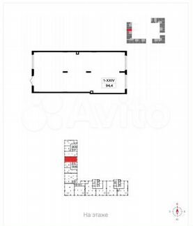 Торговое помещение, 94 м²